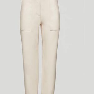 Aritzia Wilfred Vegan Leather Nadia pant in Birch. Size 12 Brand new with tags